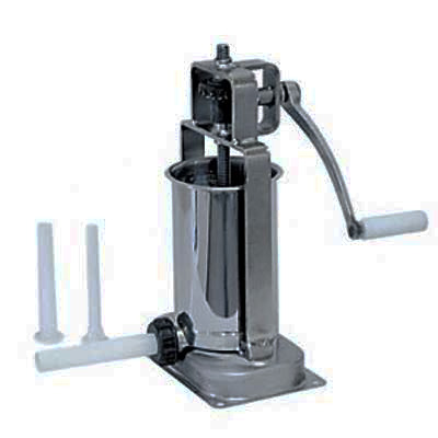 The Sausage Maker - 5 lb. Heavy Duty Vertical Sausage Stuffer - Includes  Stuffing Tubes - Stainless Steel Frame, Metal Gears