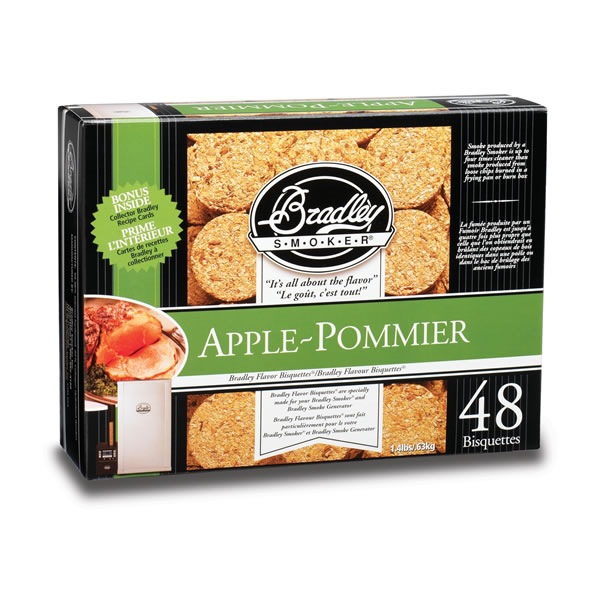 Bradley Apple Smoking Bisquettes 48