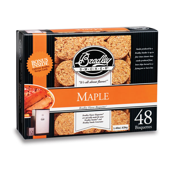 Bradley Maple Smoking Bisquettes 48