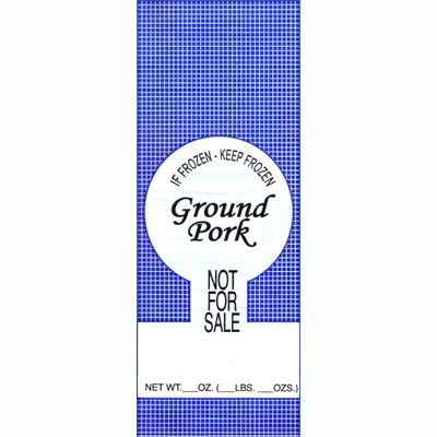 Meat Bags 1# Ground Pork NFS - 25pk