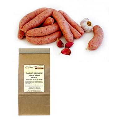 GARLIC SAUSAGE SEASONING, NO MSG, For 10 Lbs